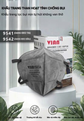 Khẩu trang than hoạt tính Vian 9542A