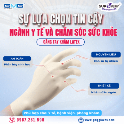 Găng tay khám Latex Superieur