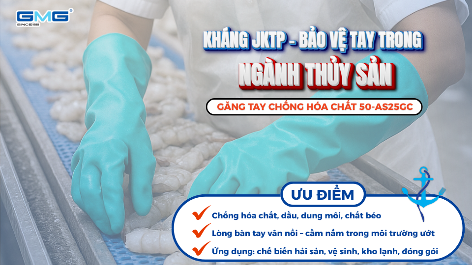Găng tay chống hóa chất 50-AS25GC